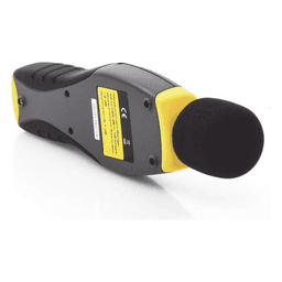 Medidor de Decibeles Profesional / Rango 40-130 dB en 4 Escalas / Precisión ±2 dB / Cumple NFPA 72 y ANSI S1.4 / LCD 4 Dígitos con Max/Min Hold / Micrófono Condensador Electret ½ Pulgada