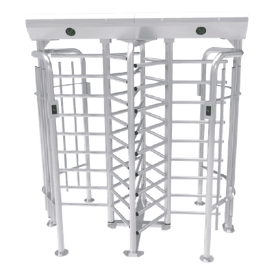 Torniquete Doble de Cuerpo Completo / 25 personas/min / IP54 / Acero Inoxidable SUS304 / Interior-Exterior / 1.90 pies de ancho de carril