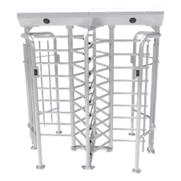 Torniquete Doble de Cuerpo Completo / 25 personas/min / IP54 / Acero Inoxidable SUS304 / Interior-Exterior / 1.90 pies de ancho de carril