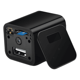 Cámara Oculta en Cargador de Pared / 2 Megapixel 1080P / Grabación Continua o por Movimiento / Detección Inteligente 1-2 m (3.3-6.6 ft) / Memoria 8GB / Expansión MicroSD 128GB