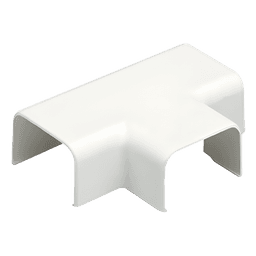 Conexión en "T", para uso con canaleta LD5, material ABS, Color Blanco Mate