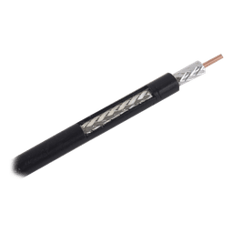 RG-8X, Metro de Cable Coaxial de Baja Pérdida, Malla de Aluminio, Conductor Central de Cobre, 50 Ohms