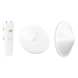Kit de radio C5C con Antena de 28dBi, Frecuencia (4.9-6.5 GHz), para hasta 20 km, Radomo, PoE y Jumpers Incluidos