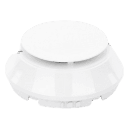 Detector fotoeléctrico direccionable de humo, color blanco, sensibilidad programable, para paneles Farenhyt