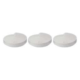 Kit 3 Routers Inalámbricos MESH Interior para Hogar / Doble Banda Wi-Fi 5 AC1300 Mbps / 2 Puerto Gigabit WAN/LAN / 4 Antenas Internas / Administración Mediante la App Deco (iOS, Android) / Protección HomeCare