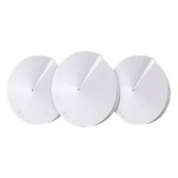 Kit 3 Routers Inalámbricos MESH Interior para Hogar / Doble Banda Wi-Fi 5 AC1300 Mbps / 2 Puerto Gigabit WAN/LAN / 4 Antenas Internas / Administración Mediante la App Deco (iOS, Android) / Protección HomeCare