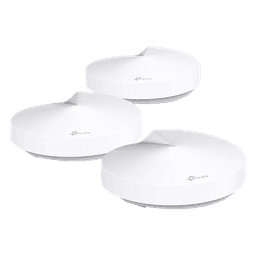 Kit 3 Routers Inalámbricos MESH Interior para Hogar / Doble Banda Wi-Fi 5 AC1300 Mbps / 2 Puerto Gigabit WAN/LAN / 4 Antenas Internas / Administración Mediante la App Deco (iOS, Android) / Protección HomeCare