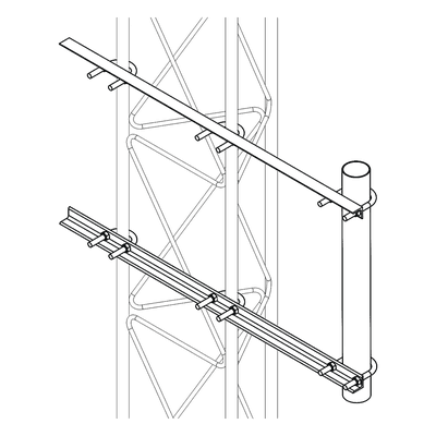 Brazo Lateral Liviano para Tramo STZ30G Galvanizado por Inmersión en Caliente.