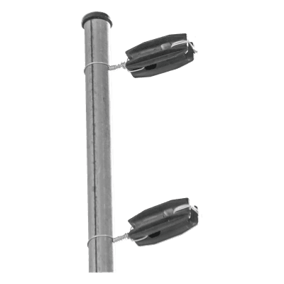 Aislador de Esquina para Cercos Eléctricos / 18 kV / Resinas Vírgenes / Resistencia 7.5-10.2 kg / Anti UV / 66 mm x 31.6 mm