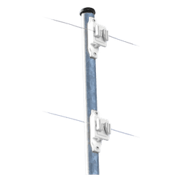 Aislador de Paso Blanco Reforzado para Cercos Eléctricos / Aislamiento hasta 18 kV / Resistente a Clima Extremo / Polipropileno y Policarbonato