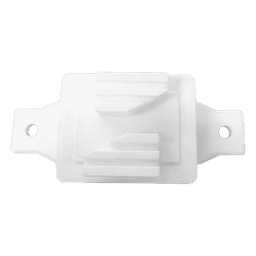 Aislador de Paso Blanco Reforzado para Cercos Eléctricos / Aislamiento hasta 18 kV / Resistente a Clima Extremo / Polipropileno y Policarbonato