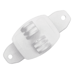 Aislador de Paso Blanco Reforzado para Cercos Eléctricos / Aislamiento hasta 18 kV / Resistente a Clima Extremo / Polipropileno y Policarbonato