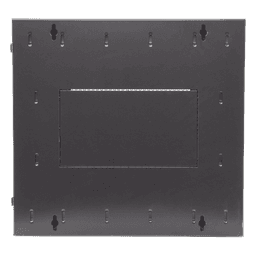 Gabinete PanZone de Montaje en Pared, de 19in, Puerta Ventilada, 12 UR, 635mm de Profundidad, Color Negro