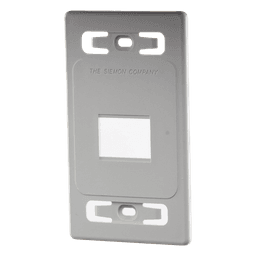 Placa de Pared Modular MAX, de 2 Salidas, Color Blanco