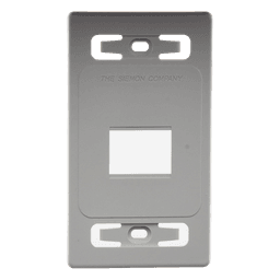 Placa de Pared Modular MAX, de 2 Salidas, Color Blanco