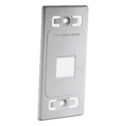 Placa de Pared Modular MAX, de 2 Salidas, Color Blanco