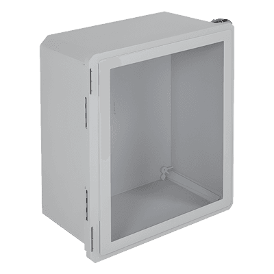 Gabinete de Fibra de Vidrio, IP66 para Uso en Interior o Exterior y Puerta Transparente Removible