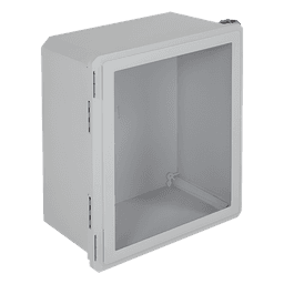 Gabinete de Fibra de Vidrio, IP66 para Uso en Interior o Exterior y Puerta Transparente Removible