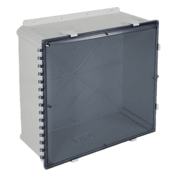 Caja De Policarbonato Con Puerta Tintada, 24Hx24Wx10D Pulgadas (609.6 x 609.6 x 254 mm), IP66, Uso Interior Exterior, Listado UL/cUL