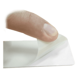 Paquete de 500 Tarjetas UltraCard 10 milesimas Grosor/ Adhesivas/ Imprimibles por un sólo lado / Para pegar sobre tarjetas/ CR80