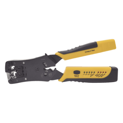 Pinza 3 en 1: Pelacables/ Terminado/ Probador para UTP. Enchufe Modular de Prueba para RJ45/RJ11/RJ22.