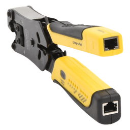 Pinza 3 en 1: Pelacables/ Terminado/ Probador para UTP. Enchufe Modular de Prueba para RJ45/RJ11/RJ22.