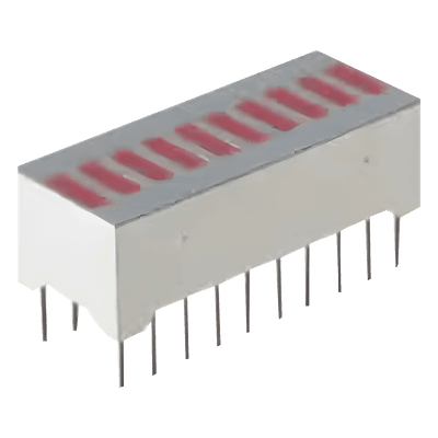 Barra Gráfica de 10 segmentos LED Rojos tipo LTA-1000