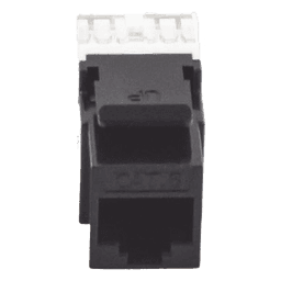 Módulo Jack Keystone Cat6 con Terminación en Ángulo 180 - Color Negro
