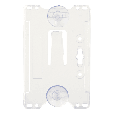 Porta tarjeta de plastico ABS / Transparente / Compatible con tarjetas ACCESSCARDEPC / PROCARDX o Formato CR80