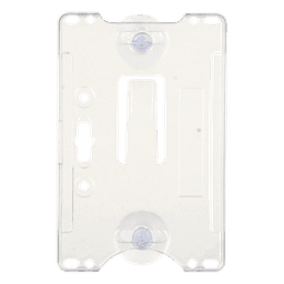 Porta tarjeta de plastico ABS / Transparente / Compatible con tarjetas ACCESSCARDEPC / PROCARDX o Formato CR80