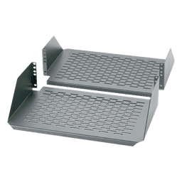 Charola Para Soportar Equipos en Rack de 19in, Ventilada, Frontal y Posterior, Capacidad de 136 Kg, 3UR