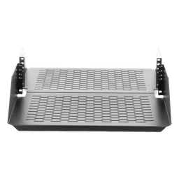 Charola Para Soportar Equipos en Rack de 19in, Ventilada, Frontal y Posterior, Capacidad de 136 Kg, 3UR