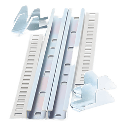 Herrajes de Fijación para Gabinete / Acero Galvanizado / Sujeción 600 mm / Poste hasta 152.4 mm (6') / Ancho Gabinete 600 mm