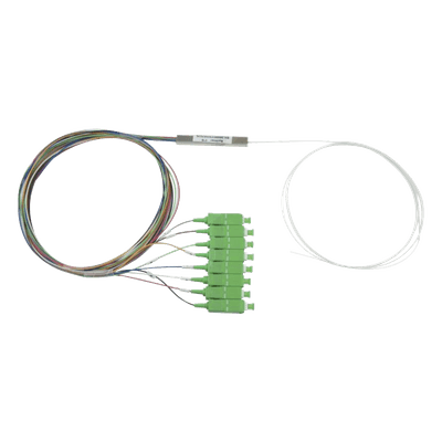 Splitter (Divisor Óptico) Tipo PLC, de 1x8, Conectores SC/APC de Salida