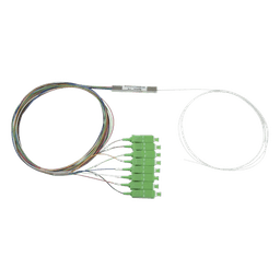 Splitter (Divisor Óptico) Tipo PLC, de 1x8, Conectores SC/APC de Salida