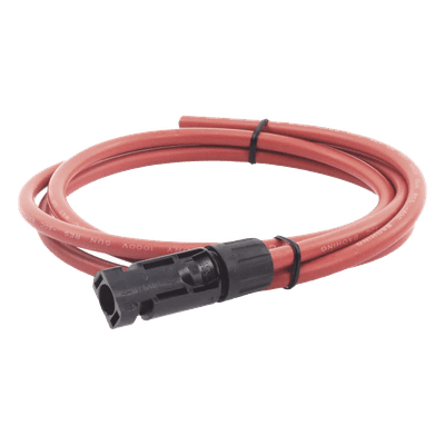 Cable Fotovoltaico, 1.5 m, Rojo, Calibre 10 AWG con Terminal MC4-M en un Extremo