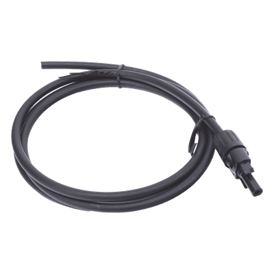 Cable Fotovoltaico 1.5 m, Negro, Calibre 10 AWG con Terminal MC4-H en un Extremo