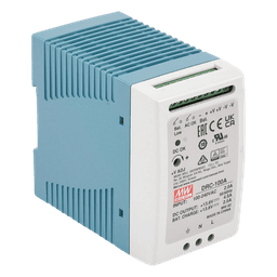 Fuente de poder Riel Din 12V, 100W con Cargador de Batería