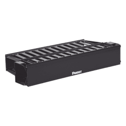 Organizador de Cables Horizontal PatchLink, Doble (Frontal y Posterior), Con Tapa Extendida, Para Rack de 19in, 2UR