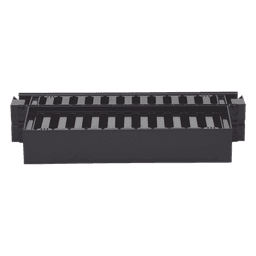 Organizador de Cables Horizontal PatchLink, Doble (Frontal y Posterior), Con Tapa Extendida, Para Rack de 19in, 2UR