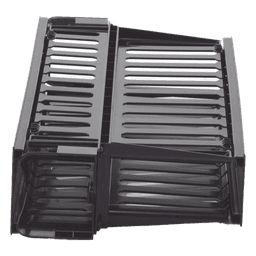 Organizador de Cables Horizontal PatchLink, Doble (Frontal y Posterior), Con Tapa Extendida, Para Rack de 19in, 2UR
