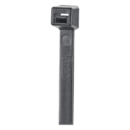 Cincho de Nylon 6.6 StrongHold™, 300mm largo x 3.6mm ancho, Color Negro, Exterior Resistente a Rayos UV, Paquete de 100pz