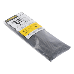 Cincho de Nylon 6.6 StrongHold™, 300mm largo x 3.6mm ancho, Color Negro, Exterior Resistente a Rayos UV, Paquete de 100pz