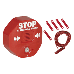 Alarma Multifunción Exit Stopper® para proteger puertas dobles (incluye contactos magnéticos)