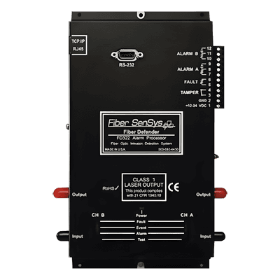 Sensor de Seguridad Perimetral de 2 Zonas/ Detección por Fibra Óptica Sensitiva/ Rango de 0 a 500 metros de protección