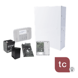Kit de panel de alarma de intrusión de 48 zonas con comunicador IP y un año de servicio Total Connect