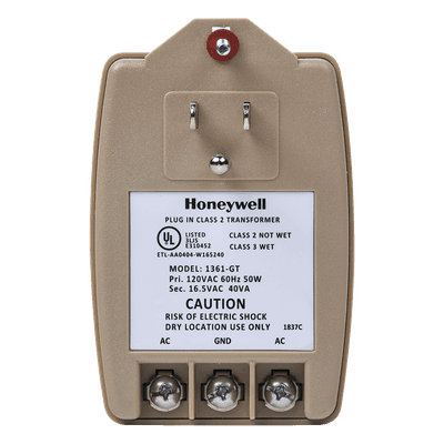 Transformador de 16.5 Vca 40 VA para paneles de alarma y comunicadores de seguridad