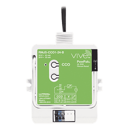 Módulo PowPak con salida de contacto seco para el sistema Vive, alimentación 24 Vca/Vcd, contactos NO y NC para integrar sensores y controles Pico con sistemas HVAC y BMS