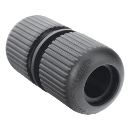 Protector para Exterior IP68 / Adaptador para el Conector Tipo Plug (12 Vcc) en Cámaras Epcom / Color Negro / Hikvision / Hilook