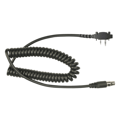 Cable resistente al fuego (UL-914), para auricular HDS-EMB con atenuación de ruido para radios Icom IC-2000/3003/3013/3021/3103/4003/4013/4021/4031/4103/4210/4230, IC-F14, IC-F1000/2000/S/T 